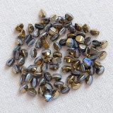 25 Gramm - pinch beads crystal golden rainbow